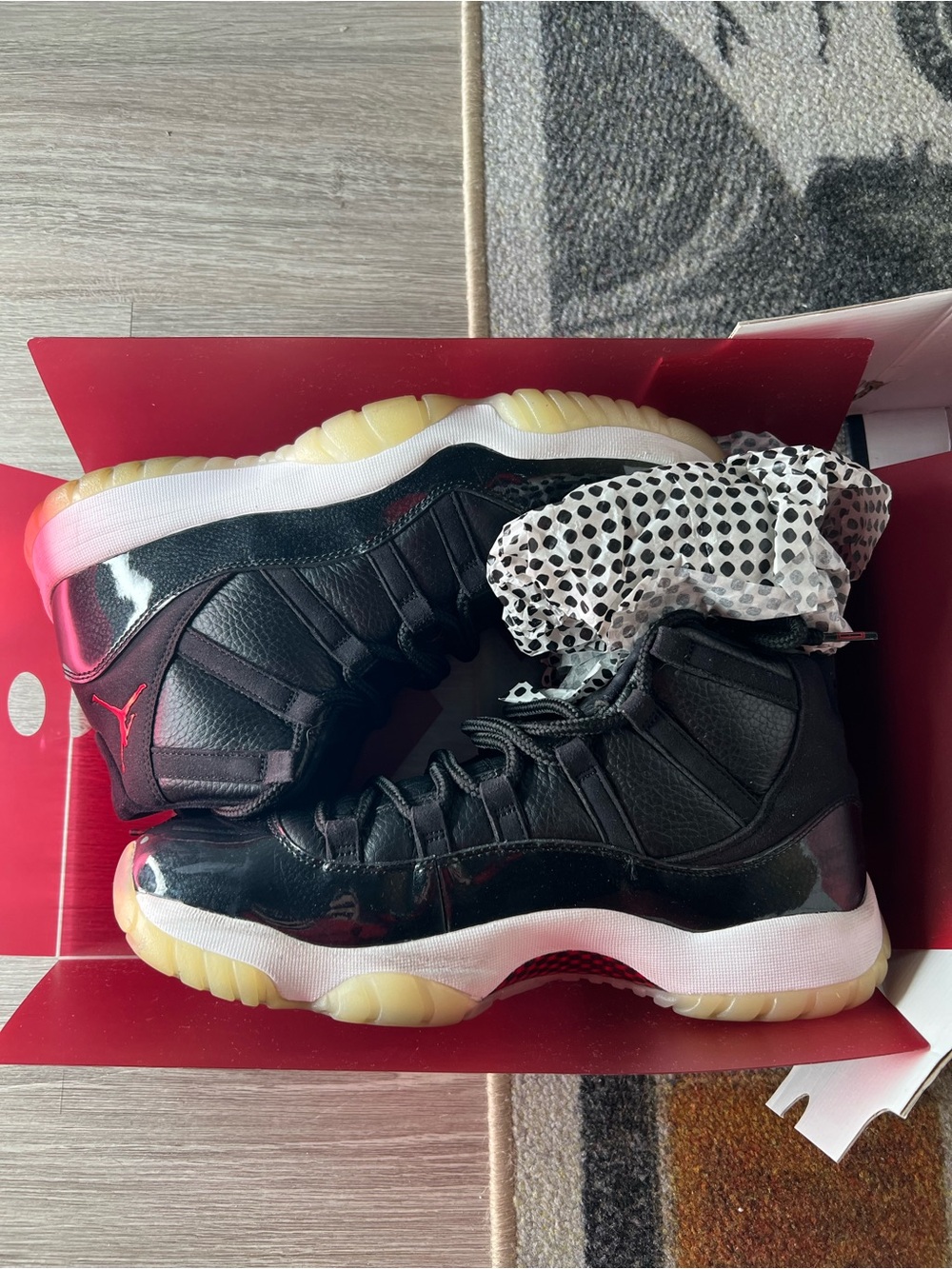 Jordan Retro 11 High Black with Gum Sole